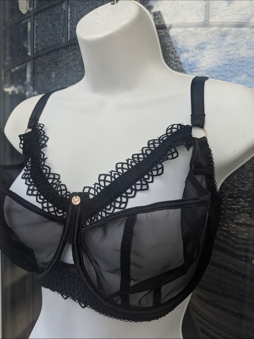 Scantilly By Curvy Kate Black Lace Underwire Bra  -